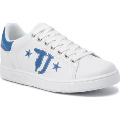Sneakersy TRUSSARDI JEANS - 79A00391 U280. Białe półbuty damskie Trussardi Jeans, z jeansu. W wyprzedaży za 339,00 zł.