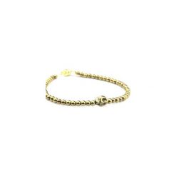 Bransoletka Męska Hematyt czaszka złoto. Żółte bransoletki męskie Brazi druse jewelry, z hematytem, złote. Za 140,00 zł.