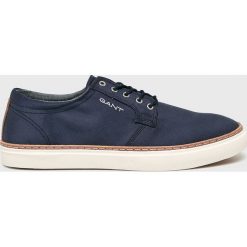 Gant - Buty Bari. Niebieskie buty sportowe męskie marki GANT, ze skóry, na sznurówki. Za 399,90 zł.
