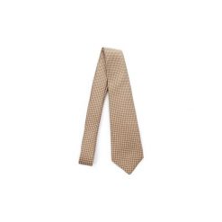 Krawaty i akcesoria Kiton 5F89. Brązowe krawaty męskie Kiton, bez wzorów. Za 532,22 zł.