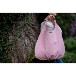 VELVET pudrowy róż + saszetka. Różowe saszetki damskie Pakamera, bez wzorów, bez dodatków. Za 209,00 zł.
