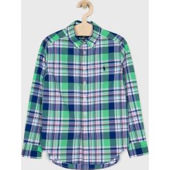 Polo Ralph Lauren - Koszula dziecięca 134-176 cm. Niebieskie koszule chłopięce Polo Ralph Lauren, bez wzorów, z bawełny, polo, z długim rękawem, długie. W wyprzedaży za 259,90 zł.