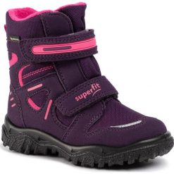 Śniegowce SUPERFIT - GORE-TEX 5-09080-90 M Lila/Rosa. Fioletowe śniegowce dziewczęce Superfit, bez zapięcia. W wyprzedaży za 229,00 zł.