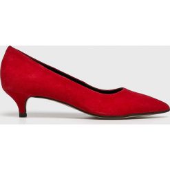 Tamaris - Czółenka. Szare buty ślubne damskie Tamaris, z materiału, na obcasie. W wyprzedaży za 199,90 zł.