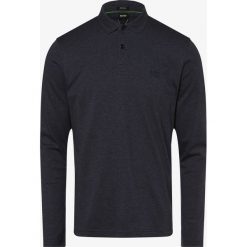 BOSS Athleisure - Męska koszulka z długim rękawem – Pirol, niebieski. Niebieskie koszulki męskie BOSS Athleisure, xl, bez wzorów, z bawełny, polo, z długim rękawem, długie. Za 299,95 zł.