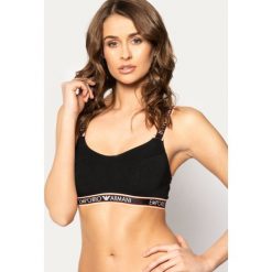 Biustonosz braletka Emporio Armani Underwear 163651 0P317 00020. Czarne biustonosze Emporio Armani Underwear, bez wzorów, z elastanu. W wyprzedaży za 149,00 zł.