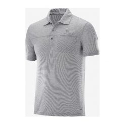 Salomon Explore Polo Koszulka Szary. Szare podkoszulki męskie Salomon, s, bez wzorów, z poliesteru, bez rękawów. Za 223,95 zł.