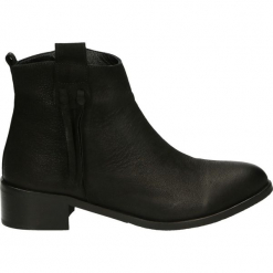 Botki - 6065 BLACK. Czarne botki damskie na zamek Venezia, z nubiku. Za 329,00 zł.