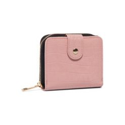 ACCCESSORIES 1W1-031-SS20 Różowy. Różowe portfele damskie ACCCESSORIES, bez wzorów, ze skóry ekologicznej. Za 39,99 zł.