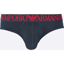 Emporio Armani - Slipy. Niebieskie slipy męskie marki Emporio Armani, s, z dzianiny. W wyprzedaży za 99,90 zł.