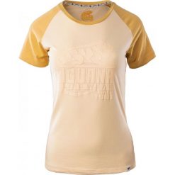 Topy sportowe damskie: IGUANA Koszulka damska BAAKO W Bright Gold Melange/ Golden Fleece Melange r. XL