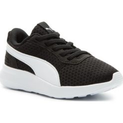 Sneakersy PUMA - St Activate Ac Ps 369070 01 Puma Black/Puma White. Czarne półbuty dziewczęce Puma, bez zapięcia. W wyprzedaży za 109,99 zł.