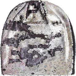 Czapka JAIL JAM SEQUINS 2.0. Szare czapki damskie Jail Jam, bez wzorów, z dzianiny. W wyprzedaży za 182,00 zł.