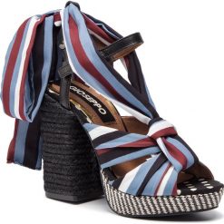 Espadryle GIOSEPPO - Oia 47755 Black. Czarne espadryle damskie marki Gioseppo, bez wzorów, ze skóry, bez obcasa, na obcasie. Za 289,00 zł.