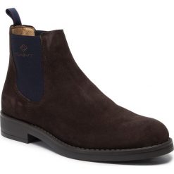 Sztyblety GANT - Oscar 19653922 Dark Brown G46. Pomarańczowe sztyblety męskie GANT, ze skóry, bez zapięcia. Za 699,00 zł.
