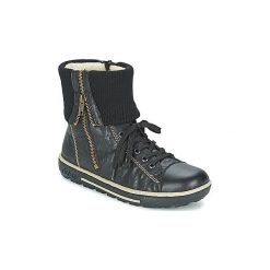 Buty Rieker SYDNEY FREFIA. Czarne trampki i tenisówki damskie Rieker, bez wzorów, bez zapięcia. Za 244,30 zł.