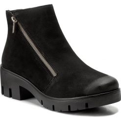 Botki RIEKER - X2081-00 Black. Czarne botki damskie na obcasie marki Rieker, ze skóry. W wyprzedaży za 229,00 zł.