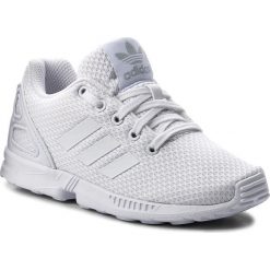 Buty adidas - Zx Flux C BB9103 Ftwwht/Ftwwht/Ftwwht. Białe półbuty dziewczęce Adidas, na sznurówki. W wyprzedaży za 189,00 zł.