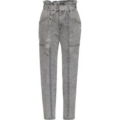 Dżinsy bojówki bonprix jasnoszary denim. Szare jeansy damskie bonprix. Za 149,99 zł.
