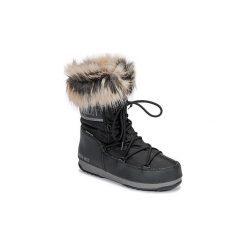 Śniegowce Moon Boot MOON BOOT MONACO LOW WP 2. Czarne śniegowce damskie Moon Boot, bez zapięcia. W wyprzedaży za 482,30 zł.