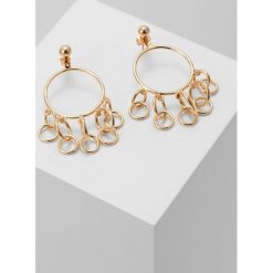 Kolczyki damskie: Eshvi HULA HOOPS JUMPING CHARM Kolczyki yellow goldcoloured