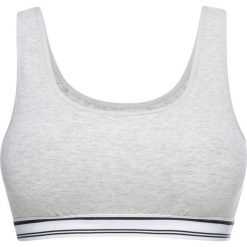 Biustonosz bustier, bawełna organiczna bonprix ecru melanż. Żółte biustonosze bonprix, bez wzorów, z bawełny. Za 29,99 zł.