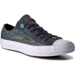 Trampki CONVERSE - Ctas II Ox 155733C Sharkskin/Green Glow/White. Niebieskie półbuty damskie marki Converse, bez wzorów, z gumy, bez zapięcia. W wyprzedaży za 269,00 zł.
