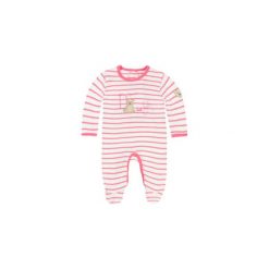 Steiff Girls Śpioszki hot pink - Gr.68. Różowe śpiochy niemowlęce Steiff, bez wzorów, z bawełny. Za 125,00 zł.