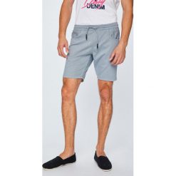 Tom Tailor Denim - Szorty. Szare spodenki i szorty męskie marki TOM TAILOR DENIM, s, z elastanu, casualowe. W wyprzedaży za 99,90 zł.