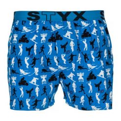 Styx Bokserki Męskie M, Niebieski. Niebieskie bokserki męskie marki Styx, z bawełny. Za 59,00 zł.
