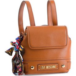 Plecak LOVE MOSCHINO - JC4037PP17LD0200 Cuoio. Pomarańczowe plecaki damskie Love Moschino, bez wzorów, ze skóry ekologicznej. W wyprzedaży za 669,00 zł.