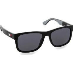 Okulary przeciwsłoneczne TOMMY HILFIGER - 1556/S Nero Grigi 08A. Czarne okulary przeciwsłoneczne damskie marki TOMMY HILFIGER. Za 489,00 zł.