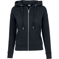 Urban Classics Ladies Classic Zip Hoody Bluza z kapturem rozpinana damska czarny. Czarne bluzy damskie marki Urban Classics, l, bez wzorów, bez rękawów, z kapturem. Za 144,90 zł.
