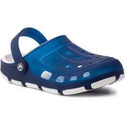 Klapki COQUI - Jumper Fluo 6362-100-2132 Navy/White. Niebieskie klapki damskie Coqui, bez wzorów, z tworzywa sztucznego, bez obcasa. Za 79,00 zł.