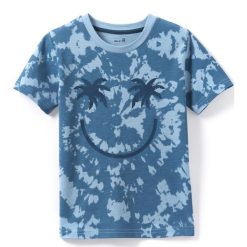 T-shirty chłopięce: T-shirt z okrągłym dekoltem, nadrukiem i krótkim rękawem