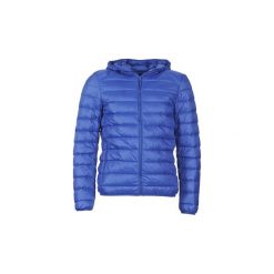 Kurtki pikowane Benetton FOULI. Niebieskie kurtki męskie Benetton, m, bez wzorów, bez kaptura. W wyprzedaży za 244,30 zł.