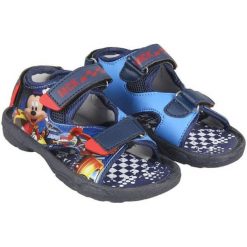 Disney Sandały Chłopięce Mickey Mouse 23 Niebieskie. Niebieskie sandały chłopięce Disney, z syntetyku, bez zapięcia. Za 92,00 zł.