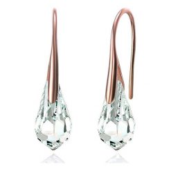 Kolczyki damskie: Powlekane kolczyki „Crystal Drop” z kryształkami Swarovski