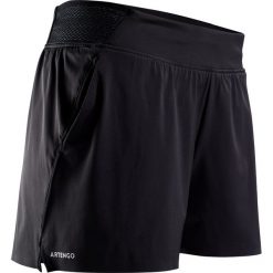 Spodenki szorty tenis Sh light 900 damskie. Czarne spodenki sportowe damskie ARTENGO, s, bez wzorów, z elastanu, sportowe, tenisowe. Za 69,99 zł.