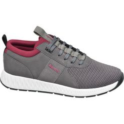 Sneakersy męskie Bench popielate. Szare sneakersy męskie Bench, bez zapięcia. Za 179,90 zł.