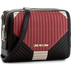Torebka LOVE MOSCHINO - JC4032PP14LC100A Nero/Avor/Rosso. Czarne listonoszki damskie Love Moschino. W wyprzedaży za 409,00 zł.