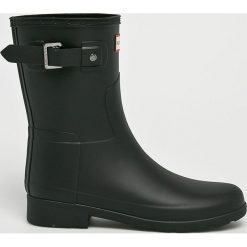 Hunter - Kalosze. Czarne kalosze damskie Hunter, bez wzorów, z gumy. W wyprzedaży za 539,90 zł.