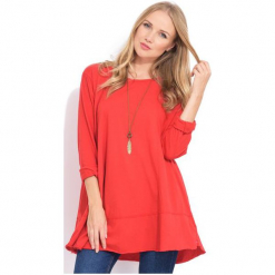 Fille Du Couturier Bluzka Damska Ginger 36 Czerwony. Czerwone bluzki damskie Fille Du Couturier, bez wzorów, z bawełny, bez kołnierzyka, bez rękawów. W wyprzedaży za 201,00 zł.