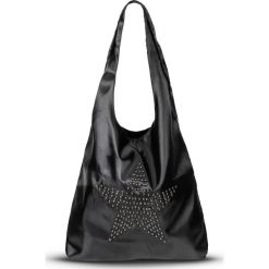 Torebka shopper z ćwiekami bonprix czarno-srebrny kolor. Czarne shopper bag damskie bonprix. Za 37,99 zł.