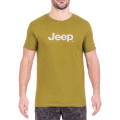 T-shirty męskie z nadrukiem: T-shirt w kolorze zielonym
