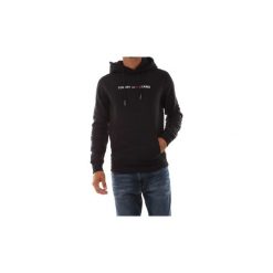 Bluzy Tommy Jeans DM0DM07030 STRAIGHT LOGO. Czarne bluzy męskie Tommy Jeans, s, bez wzorów, z jeansu, bez kołnierzyka, bez rękawów, bez kaptura. Za 343,16 zł.