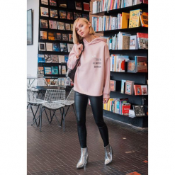 Różowa Bluza Acid Rain. Czerwone bluzy rozpinane damskie other, l, z kapturem. Za 54,99 zł.