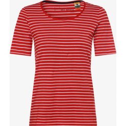 S.Oliver - T-shirt damski, czerwony. Czerwone t-shirty damskie S.Oliver, s, w paski, klasyczne, z klasycznym kołnierzykiem. Za 59,95 zł.