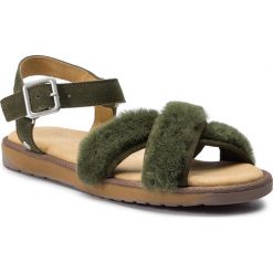 Sandały EMU AUSTRALIA - Meelup Stinger W11915 Olive. Zielone klapki damskie EMU Australia, bez wzorów, ze skóry, bez obcasa. W wyprzedaży za 339,00 zł.