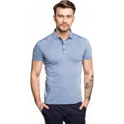 Koszulka polo escala niebieski. Niebieskie koszulki męskie Recman, m, bez wzorów, bez rękawów. Za 89,99 zł.